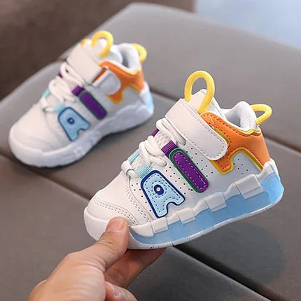 Girls Boys Sports Shoes Baby Shoes Toddler Non-slip Sneakers Casual Soft Shoes for Children Girls Baby Kids Outdoor Shoes
