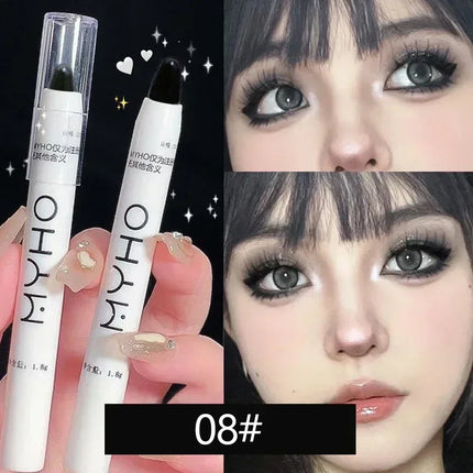 Matte Pearl White Eyeliner Pencil Lying Silkworm Eye Head Brightening Highlight Eyeshadow Stick Glitter Dazzling Effect Makeup