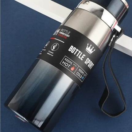 1000ml Large Capacity Stainless Steel Insulated Water Bottle Leakproof Portable Sport Flask for Men Women Outdoor Hiking
