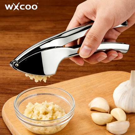 Stainless Steel Garlic Press Kitchen Special Garlic Mincer Garlic Crusher Detachable Easy to Clean Squeeze  for Fine Garlic