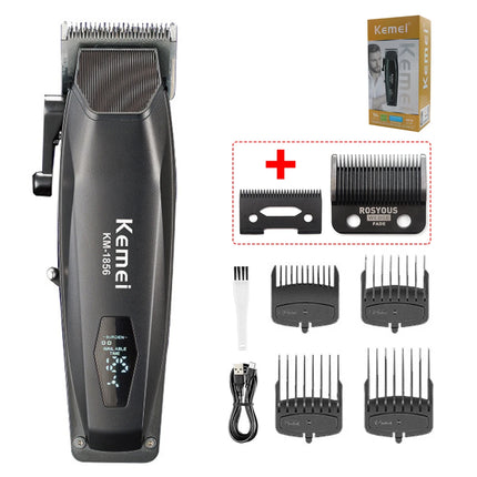 Kemei KM-1856 Electric Rechargeable Best Hair Trimmer Professional Cordless Barber Hair Clipper Trimmer Hair Cutting Machine