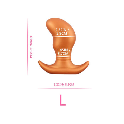 Glow in The Dark Colorful Silicone Buttocks Butt Plug Soft Women's Gay Men Prostate Massager