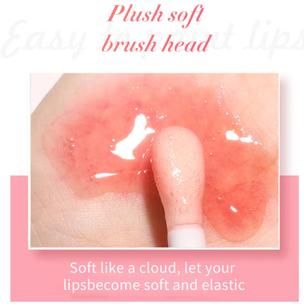 Hellokiss Lip Glow Oil 8ml Glossy Lip Oil Moisturizing Lip Glaze Transparent Lip Balm  Lip Stick Cherry
