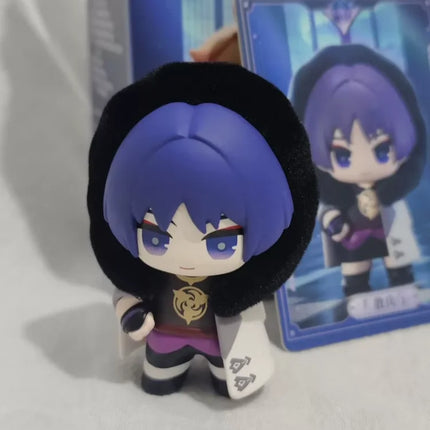 Genuine Product Genshin Impact Fools Executive Series Q Blind Box Mini Doll Collection Desktop Ornamen Christmas Birthday Gifts