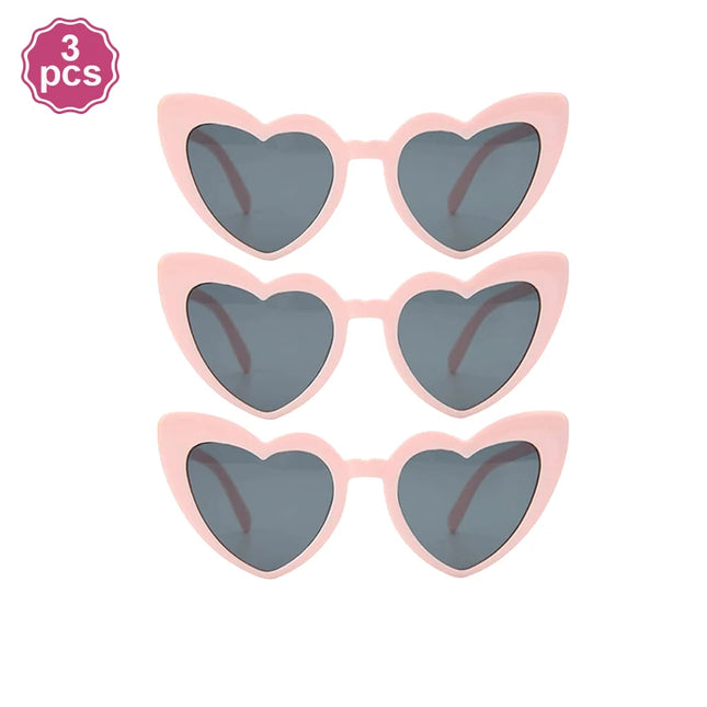 Heart Shaped Sunglasses Bachelorette Hen Party Vintage Cat Eye Glasses Bridesmaid Gifts Bridal Shower Favor Wedding Decorations