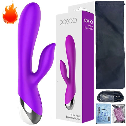 10 Speed G Spot Vibrator USB Rechargeable Powerful Dildo Rabbit Vibrator for Women Clitoris stimulation Massage Adult sex toys