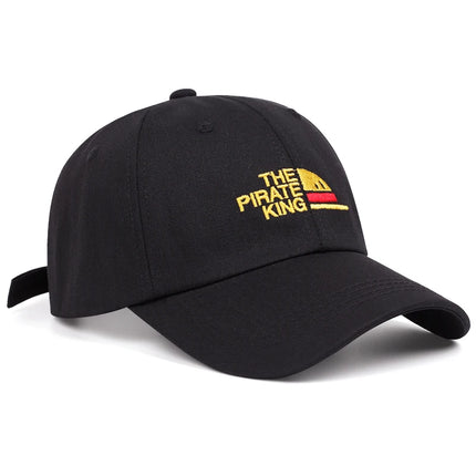 The pirate King letter embroidery vintage distressed baseball caps women men Fashion outdoor casual duck hats