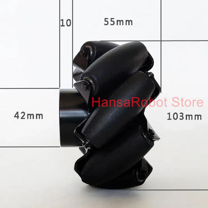 4pcs/lot 150KG Load 4-Inch Carbon Steel Mecanum Omni Wheel 81012141516mm Motor Coupling Intelligent Car Robot Chassis