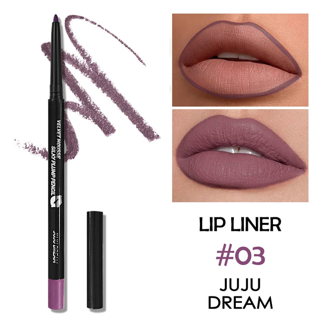 Waterproof Matte Lipliner Pencil Red Contour Tint Lipstick Long Lasting Non-stick Cup Moisturising Lips Makeup 5 Colors