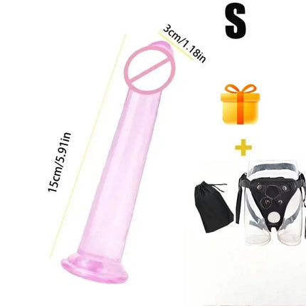 Strap On Dildo Panties Wearable Massager Penis Penetration For Couples Dildos Lesbian Cock Gay Harness Women Realistic Sex Penis