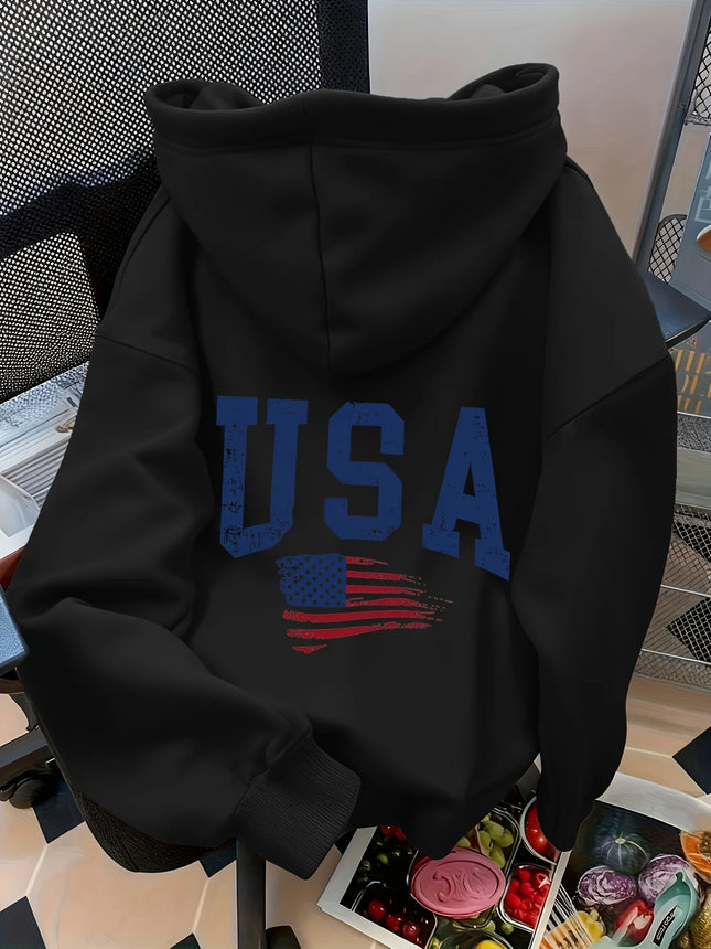 Kangaroo Pocket Pure Cotton Hooded Back Printed with Letter Pattern 2025 Autumn Winter New Men's Women's Pure Cotton Hoodie