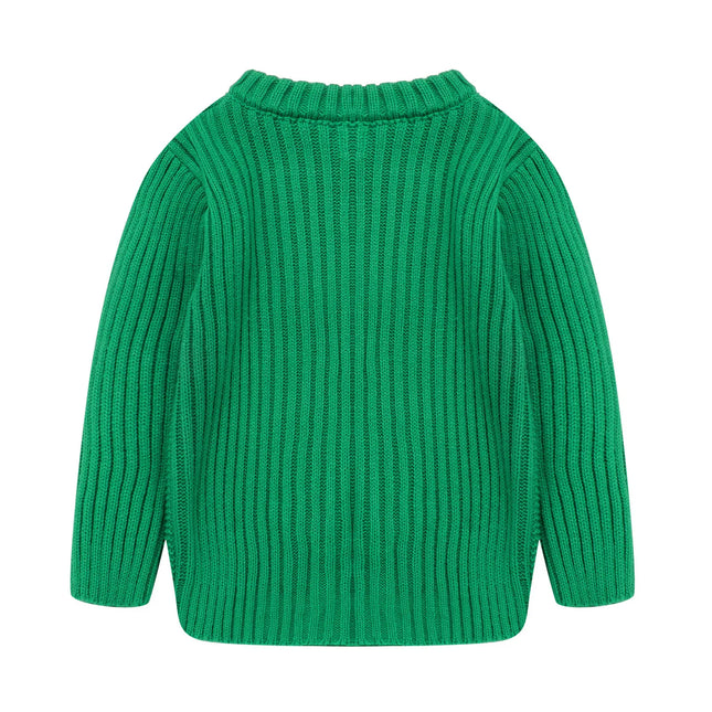 Mudkingdom Girls Boys Sweater Crewneck Cable Knit Pullover for Kids Winter Clothes Fall Long Sleeve Children Sweaters Solid