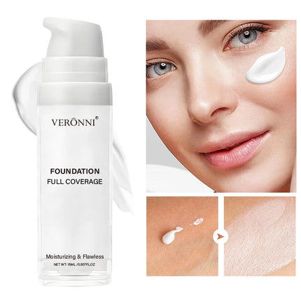 White Foundation Liquid Light Beige Brightening Tint Liquid COS Pure White Brightening Character Role Play,Carnival,Halloween