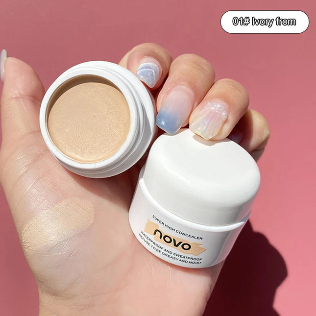 1pc 3-Color Concealer Waterproof Full Coverage Concealer Professionally Covers Dark Circles Around Eyes and Face for All Skin Types