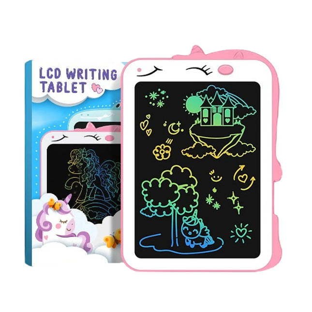 8.5 Inch Unicorn Colorful LCD Writing Tablet for Kids,  Doodle Drawing Board, Learning Travel Essential Toy Birthday Gift 3+