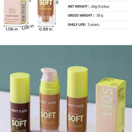 Flawless All Day: 8 Color Waterproof Concealer Foundation For Women Makeup Full Coverage Long Lasting Moisturizing
