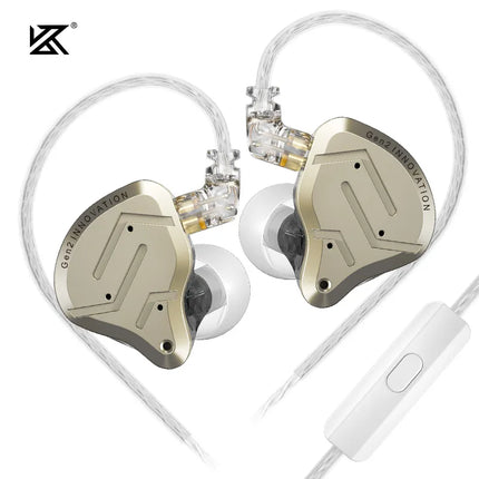KZ ZSN Pro 2 metal in-ear headphones 1ba + 1dd hybrid technology high fidelity bass monitor sport headphones with noise cancella