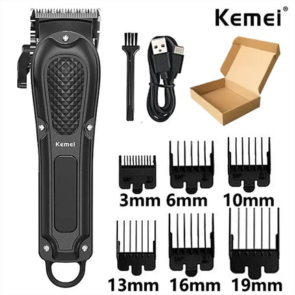 Kemei Professional Hair Clipper for Men KM-1071 KM-2299 Cordless Hair Clipper Men's Beard Trimmer Electric Haircut Beauty Kit