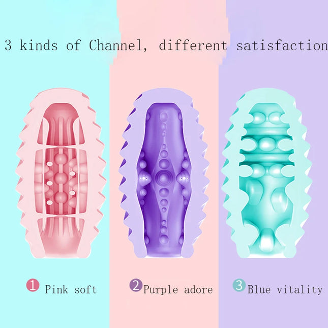 Silicone Pocket Pussy Sex Toy for Men Masturbation Cup Blowjob Male Masturbator Sex Egg Usable Solo Play Toys For Adults 18