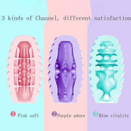Silicone Pocket Pussy Sex Toy for Men Masturbation Cup Blowjob Male Masturbator Sex Egg Usable Solo Play Toys For Adults 18