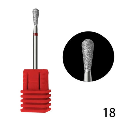 Nail Drill Bits Best Diamond Burrs Grinding Bits Accesories for Gel Nail Polish Manicure Nails Art Tool Shank Carving Polishing