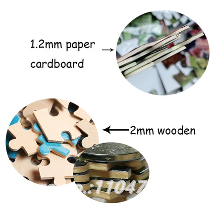 108/200/300/500/1000 Pieces Personal Custom Puzzles Handmade Hobbies Unique Gifts Wooden/paper Puzzles Family Game Toys