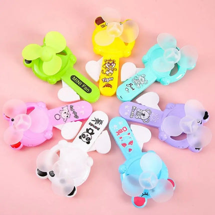 5Pcs High Quality Mini Summer Hand Pressure Fan Cartoon Party Toys Birthday Gifts Fan Portable Gift Fan Kids Adult