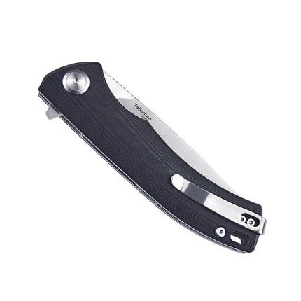 HARNDS Talisman CK9168 Pocket Knife with Ball Bearing Pivot System Folding Knife with 14C28N Steel G10 Handle Pocket clip