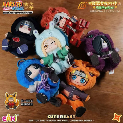 Original TOPTOY EAKI Naruto Cute Beast Party Series 2 Trendy Blind Box Toys Collectible Kawaii Plush Doll Hanging Ornament Gift