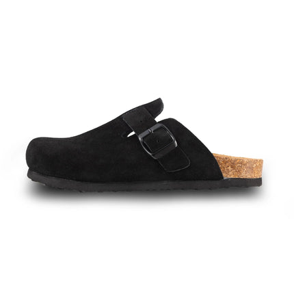 Kidmi Summer Clogs for Women Men Suede Clogs Adjustable Buckle Slip-on Cork Footbed Mules Clogs Antislip Sole Slippers Unisex