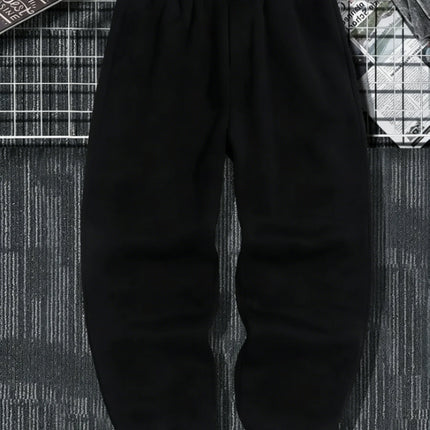 Men'S Versatile Solid Color Drawstring Loose Casual Sports Pants，Spring And Autumn Men'S Outdoor Home Casual Trousers