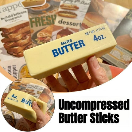 Realistic Butter Stick Squeezing Soft Slow Rebound Decompression Fidget for Home Decor Living Room Shelf Stress Relief Ornament