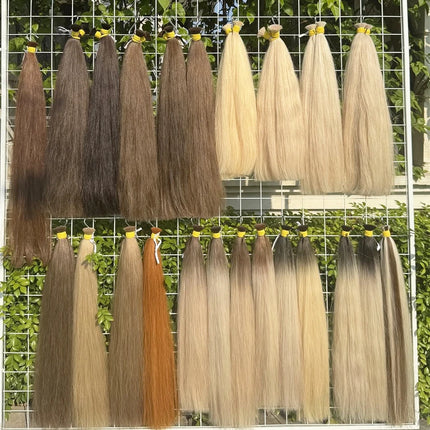 100% Real Human Hair Bulk No Weft Vietnamese Hair Virgin Remy Straight Hair Bulk 30inch Natural Black Hair Extension Blone 613