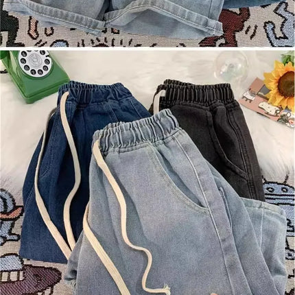 2026 New Men's Denim Shorts Summer Thin Lightweight Casual Street Straight Loose Work Outdoor Fashion Urban Workwear Shorts