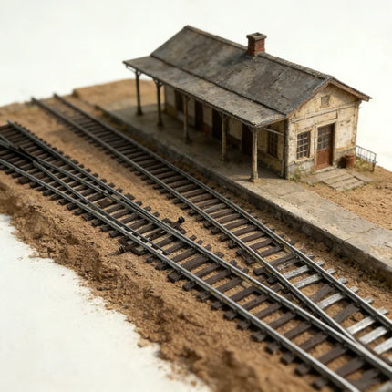 Ho Scale 1/87 Model Train Track Nickel-chromium Material Electrical Powered Simulated Track Model Straight Curved Turnout Rails