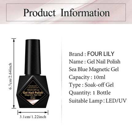10ml Nude Pink Cat Magnetic Gel Nail Polish Ultral Shine Glitter Semi Permanent Soak Off UV Gel Varnish Nail Decor Nail Supplies