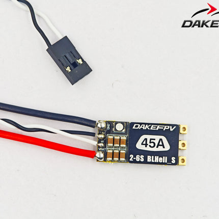 DAKEFPV 35A 45A BLHeli_S BLS 2-6S ESC Built-in Programmable RGB LED ONESHOT125 D-Shot 150/300/600 For RC FPV Quadcopter Frame