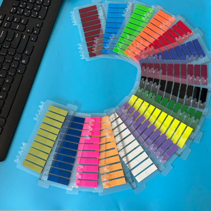 200-3200PCS Clear Sticky Notes Self-Adhesive Colorful Memo Pads for Office School Book Annotation Index Tabs Stationery