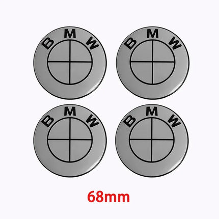 The new badge is suitable for the 45mm standard badge of BMW collective ABS 82/74mm hood/trunk 56/68mm wheel cover.