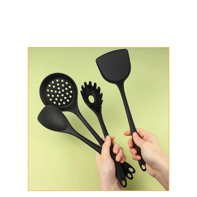 1/4/8pcs Non-Stick Pans Silicone Spatula Soup Ladle Slotted Spoon Cooking Tools for Kitchen Utensil