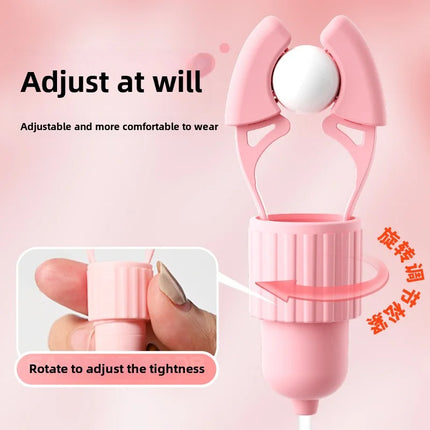 Sucking Vibrating Nipple Clamps Tongue Vibrator Labia Clitoris Clamps Stimulating Massager For Women Breast Massage Masturbator