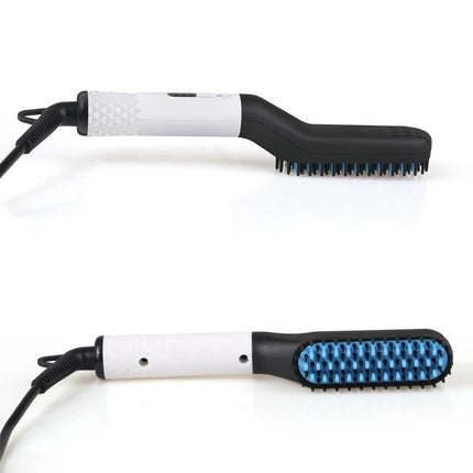Hot Selling Multifunctional Men'S Beard Straightener Portable 2-In-1 Hair Straightener Brush Salon Men'S Styling Tool