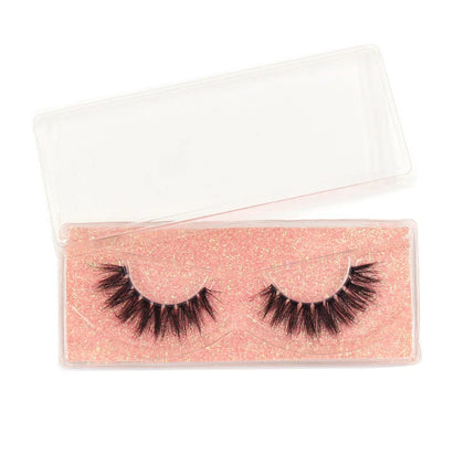 Clear Band Eyelashes Natural Fluffy 3D Mink Lashes D Curl  Volume Wispy False Eyelashes With Clear Band Soft  Reusable Lashes