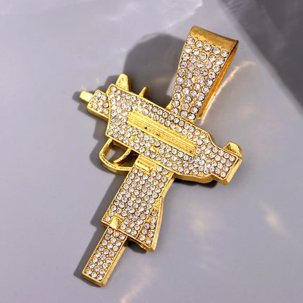Hip hop Men Iced Out Cuban Link Chain Necklace for Men withPanda Tiger Shark Lip Heart Dollar Pendant Wholesale Jewelry Gifts