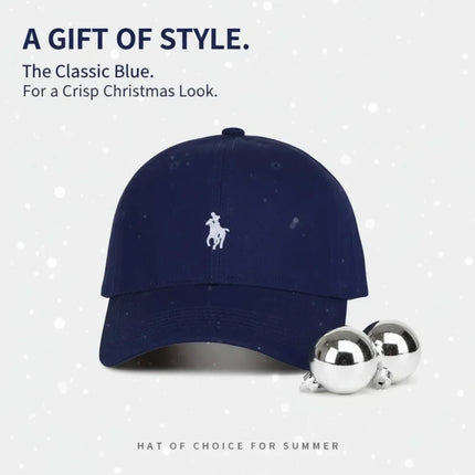Unisex Polo Cap Cotton Baseball Hat - Embroidered Dad Hat Sun Protection / Casquette Polo Unisexe Coton - Chapeau Baseball