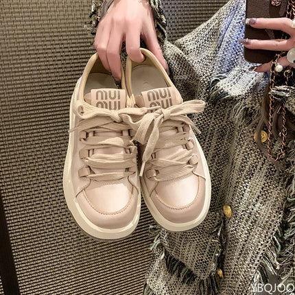 Women's Thick Soled Casual Board Shoes 2025 New Spring and Summer Sports Shoes Women's Shoes Soft Soled Comfortable Sports Shoes
