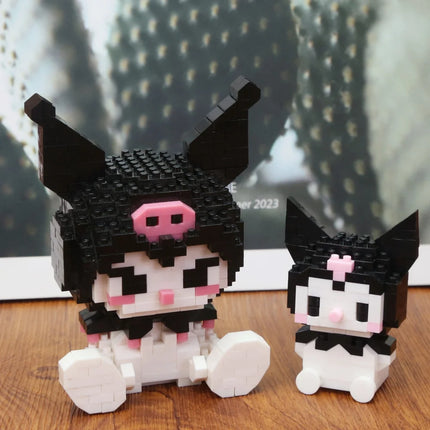 99 style SANRIO Hello Kitty Building Blocks Cartoon Figures Kuromi Bricks My Melody Children's Assembly Toys Cinnamoroll Gift