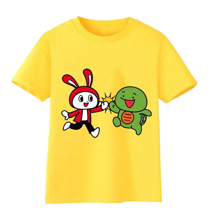 Kids Maizen JJ and Mikey T Shirt  Boys 100% Cotton Cartoon Tee Girls YouTube YouTuber Printed Top Wish Asha Children Clothes