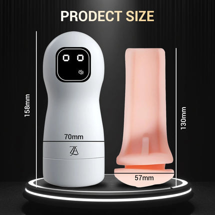 Male Masturbator Cup  Realistic Vagina Penis DelayTrainer Suction Men Masturbation waterproof pocket pussy For Adult Sex Toys 18