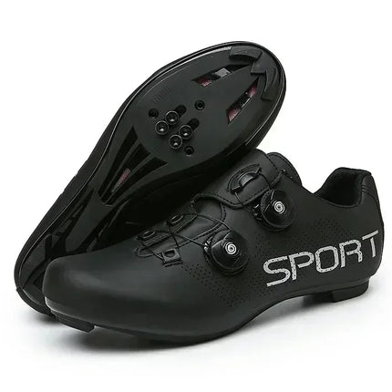 Cycling Shoes Road Bike Men White Breathable SPD Self-Locking Cleat Racing Road Bike Shoes Women Flat MTB Bicycle Sneakers